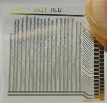 Cpu e microprocessori in plastica.